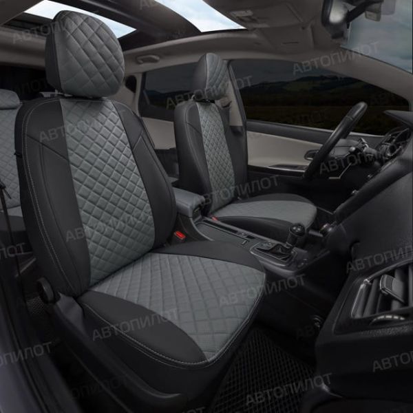Чехлы Автопилот Экокожа Ромб на Jaecoo J7 (2023+) Чехлы Автопилот Экокожа Ромб на Jaecoo J7 (2023+)