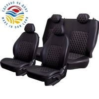 Чехлы Экокожа Турин Ромб на Daewoo Espero 1993-1999 Чехлы Экокожа Турин Ромб на Daewoo Espero 1993-1999