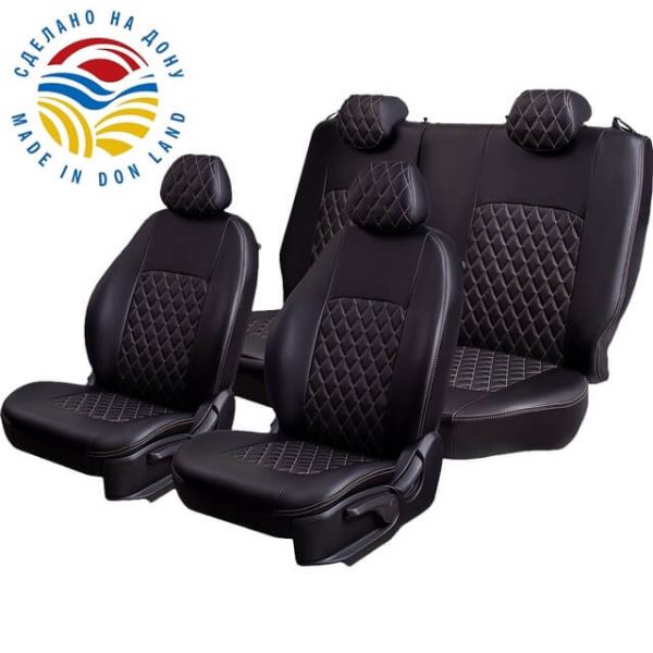 Чехлы Экокожа Турин Ромб на Daewoo Espero 1993-1999 Чехлы Экокожа Турин Ромб на Daewoo Espero 1993-1999