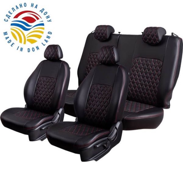 Чехлы Экокожа Турин Ромб на Daewoo Espero 1993-1999 Чехлы Экокожа Турин Ромб на Daewoo Espero 1993-1999