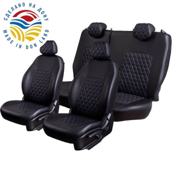 Чехлы Экокожа Турин Ромб на Daewoo Espero 1993-1999 Чехлы Экокожа Турин Ромб на Daewoo Espero 1993-1999